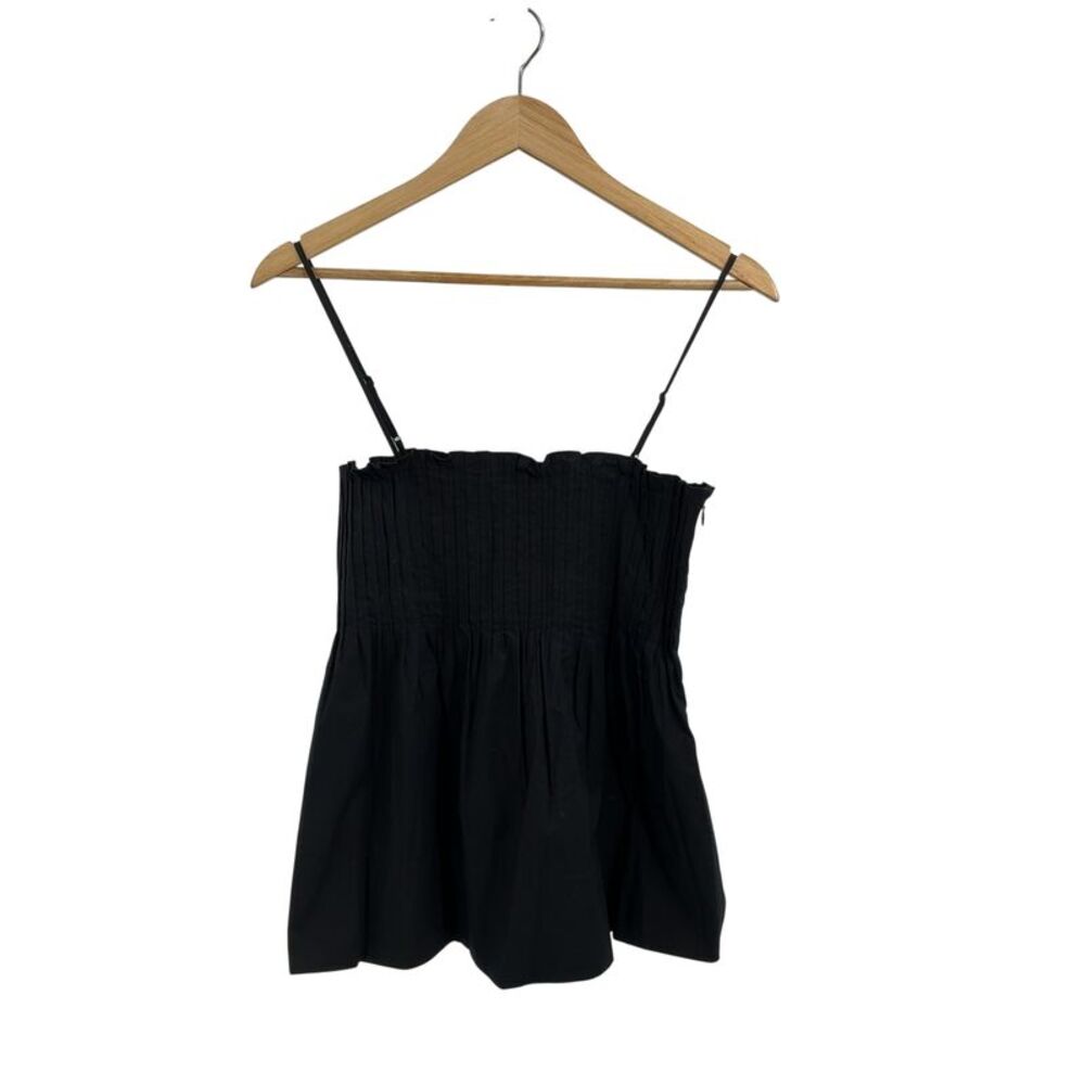 Wayf Women Asalia Pleated Top Black XS
